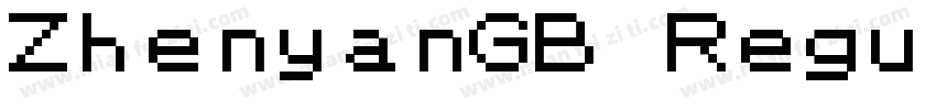 ZhenyanGB Regular-GB字体转换